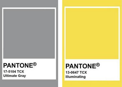 Pantone Ultimate Grey e Illuminating